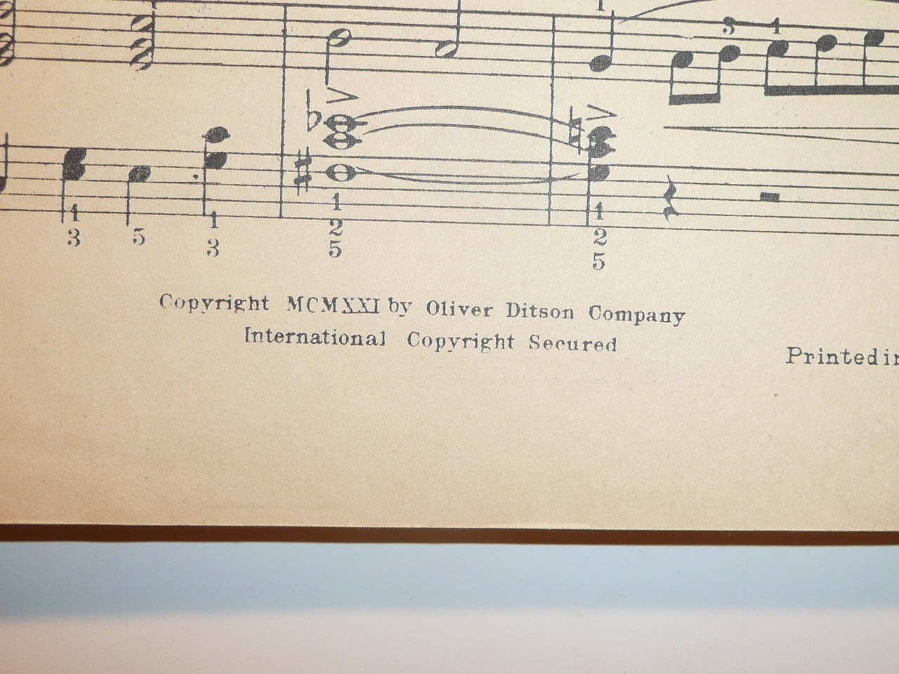 1921 Off to Camp March Sheet Music, By Bert R. Anthony