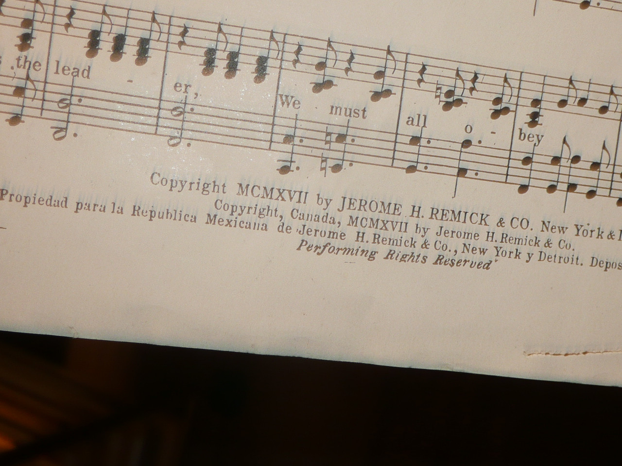 1917 Scouting in the U.S.A. Scout March Sheet Music, by Edith Goodland Bartlett