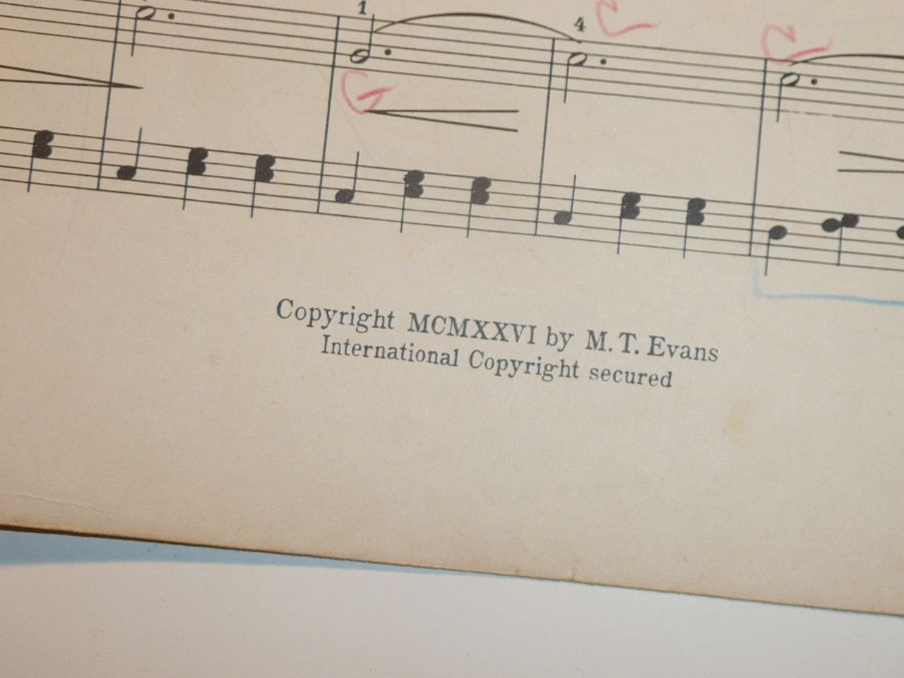 1926 Two Easy Studies for Piano Forest Whispers and On the Hike Sheet Music, by Emil A. Bertyl