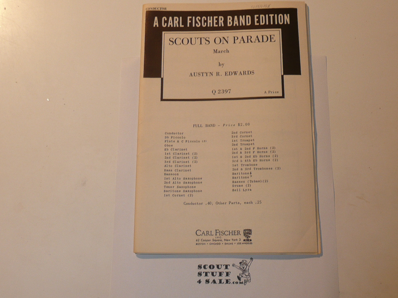 1959 Scouts on Parade Sheet Music, by Austyn Edwards