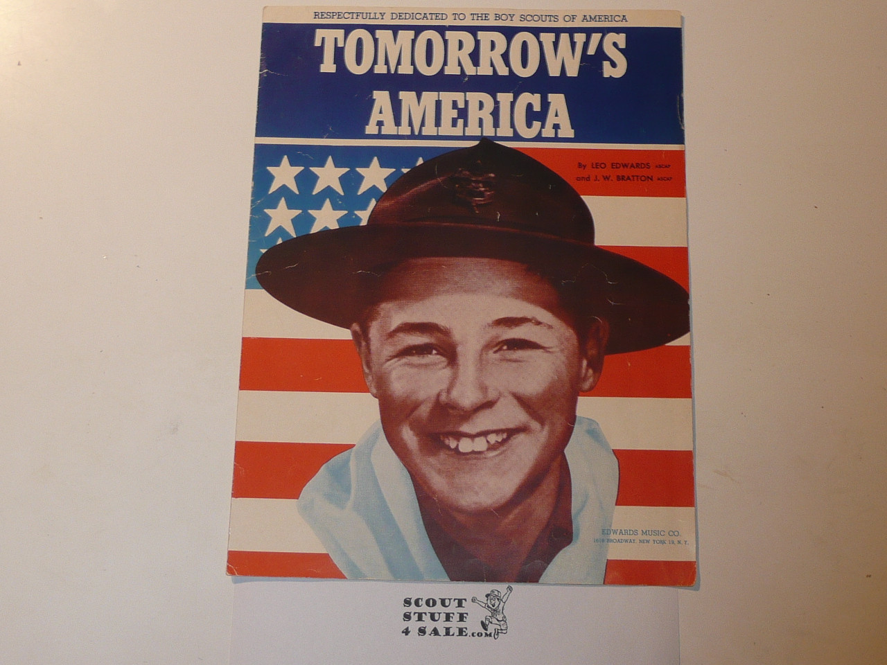 1949 Tomorrow's America Sheet Music, by Leo Edwards