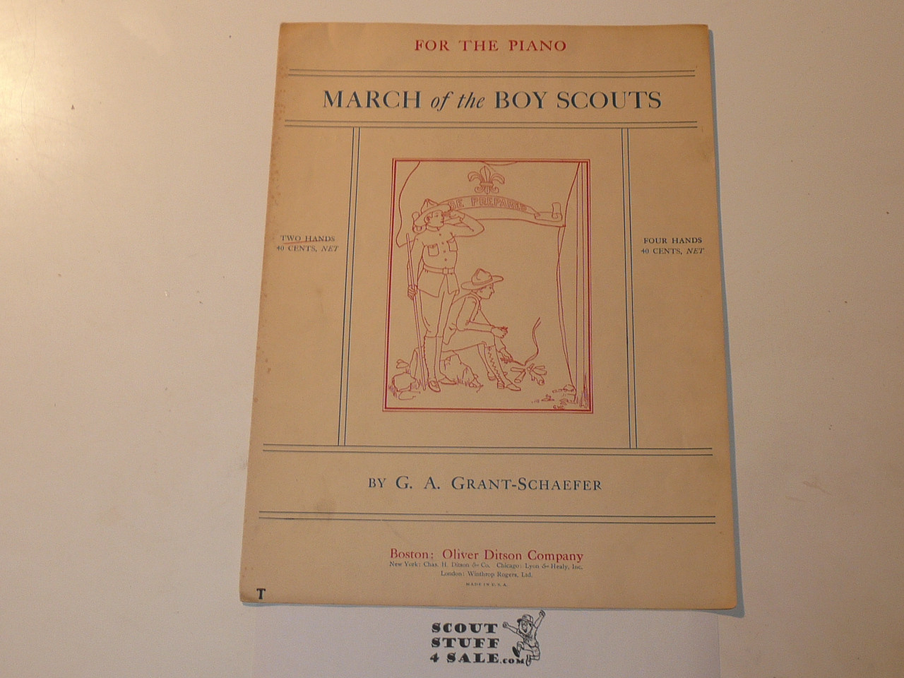 1913 March of the Boy Scouts Sheet Music, by G. A. Grant-Schaefer #3