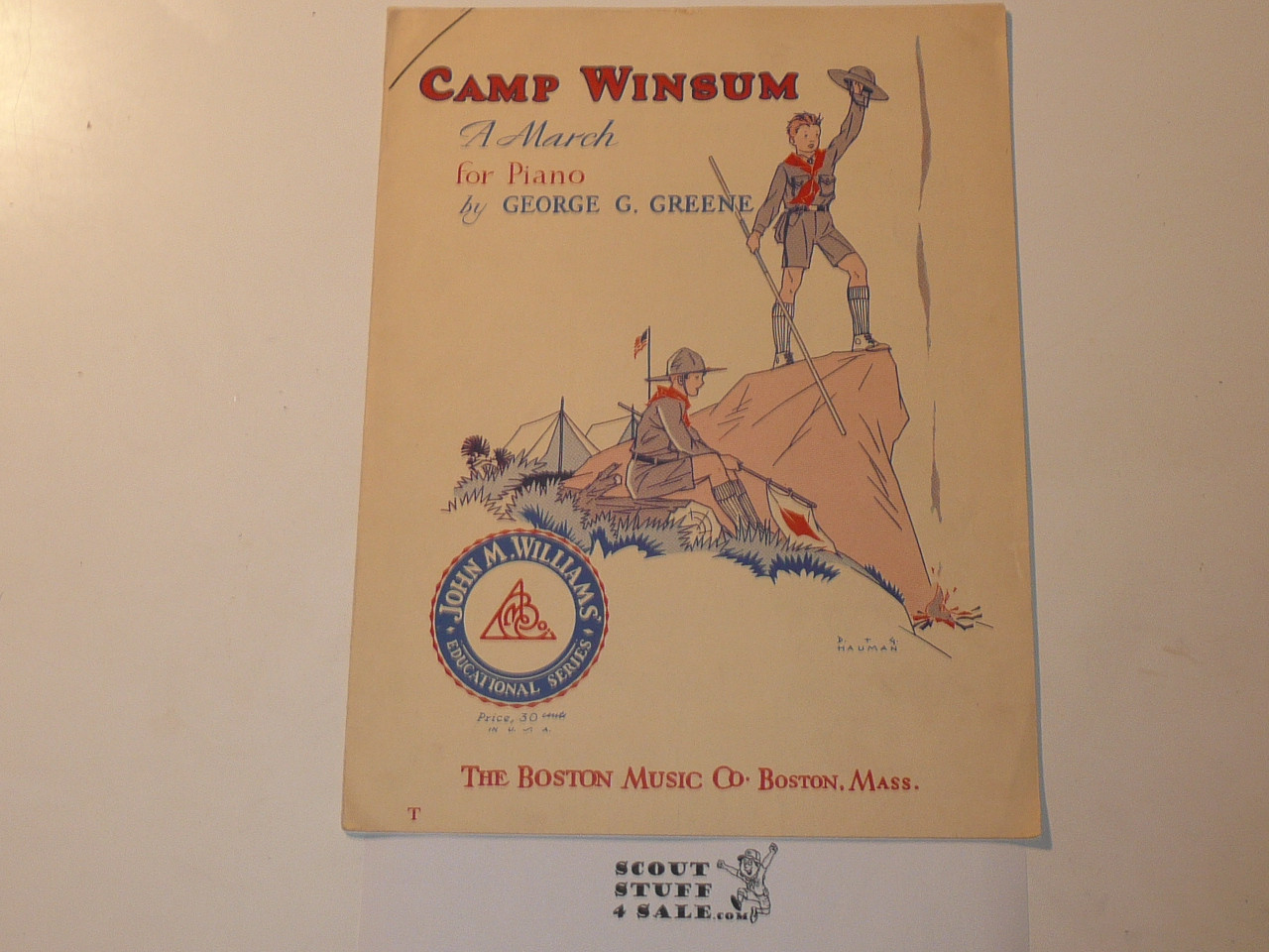 1933 Camp Winsum Sheet Music, by Geroge C. Greene