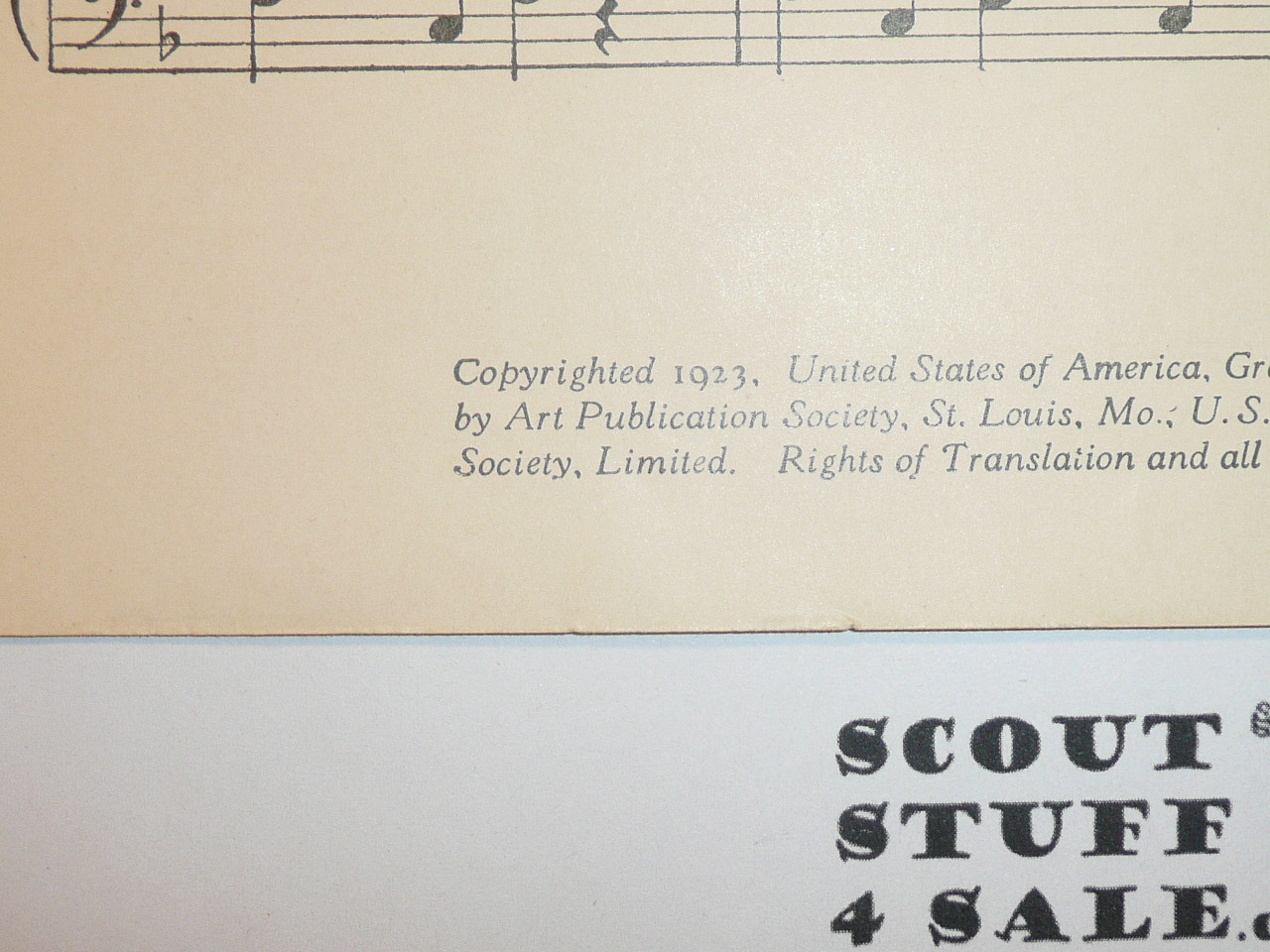 1923 The Scouts Sheet Music, by J. Lilian Vandevere #2