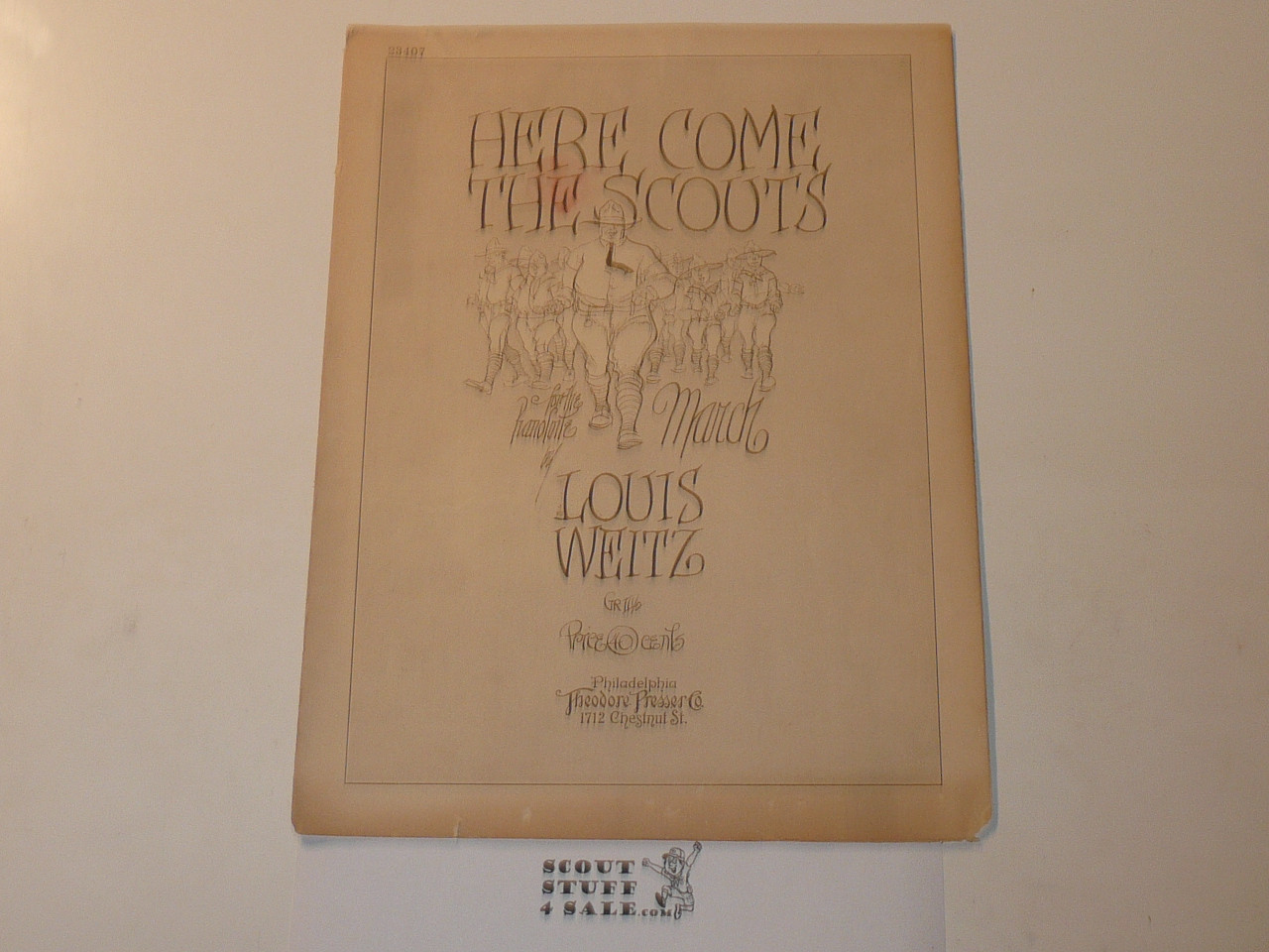 1926 Here Come the Scouts Sheet Music, by Louis Weitz #2
