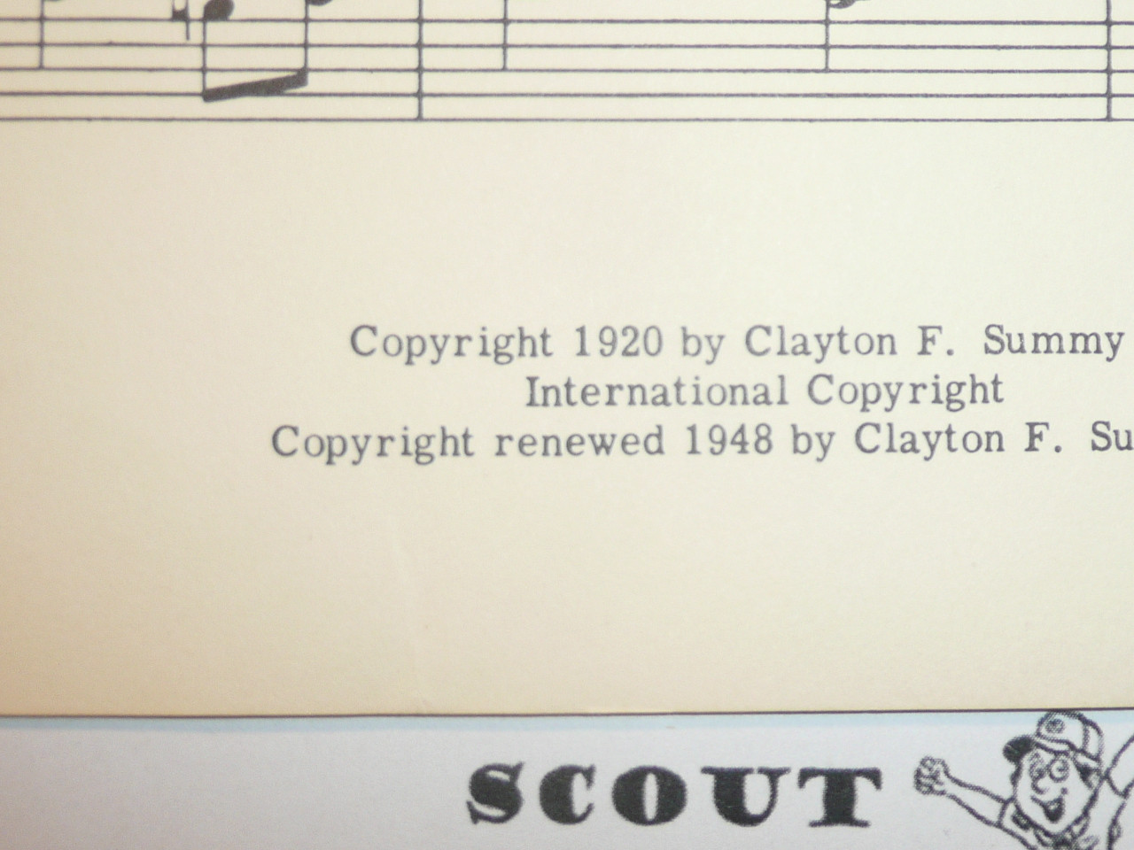 1920 March of the Boy Scouts Sheet Music, by N. Louise Wright #2