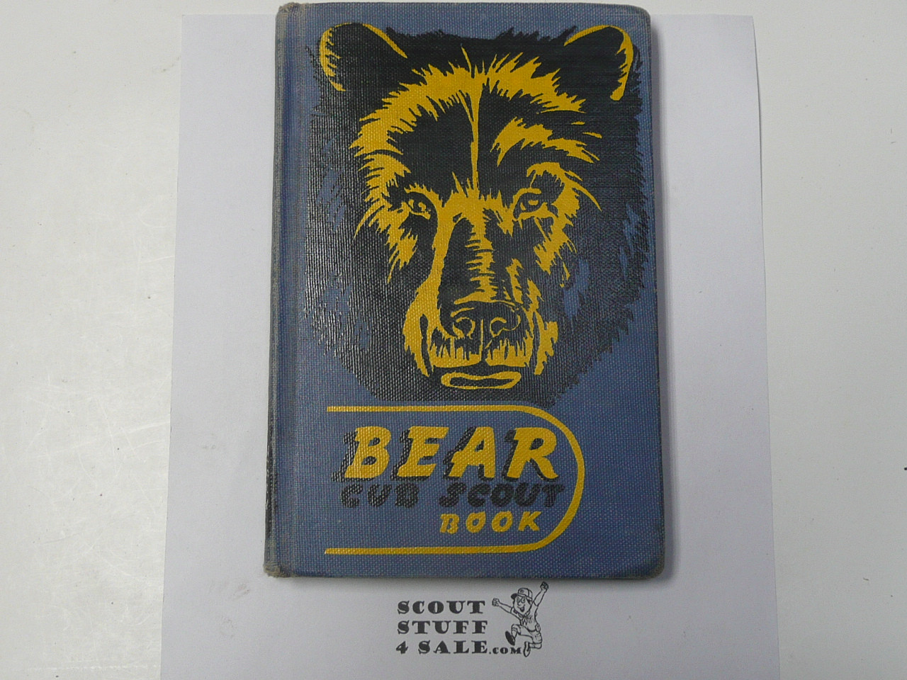 1955 Bear Cub Scout Handbook, 1-55 Printing, RARE Library Hardbound