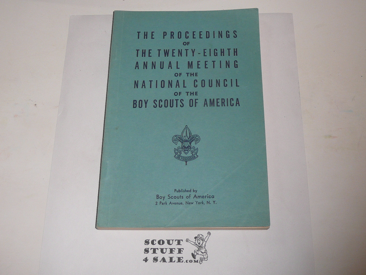 1938 28th Annual Meeting of the National Council of the Boy Scouts of America Book, 168 pages