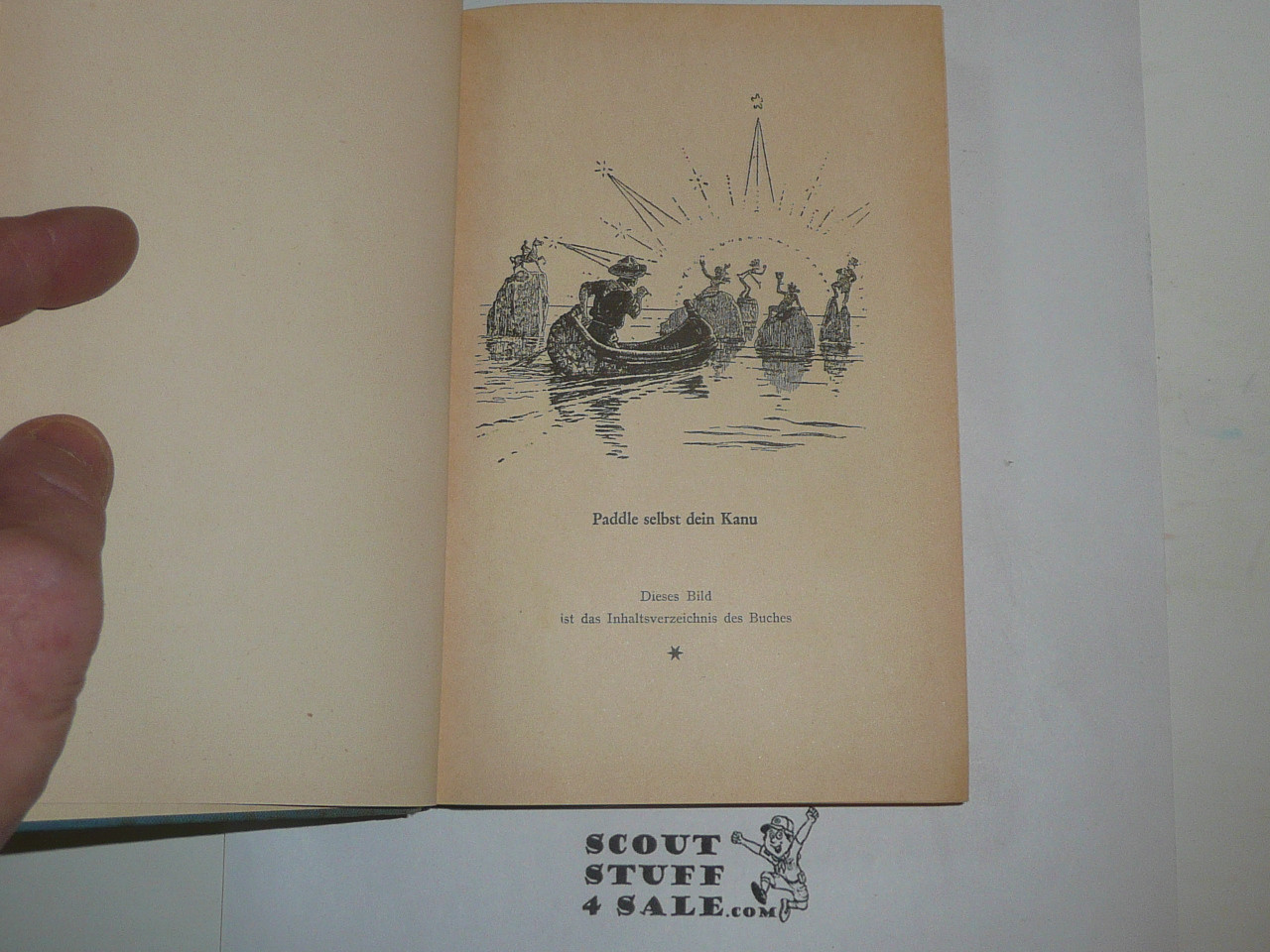48 Paddle Your Own Canoe, By Lord Baden-Powell, 1948 Printing, GERMAN