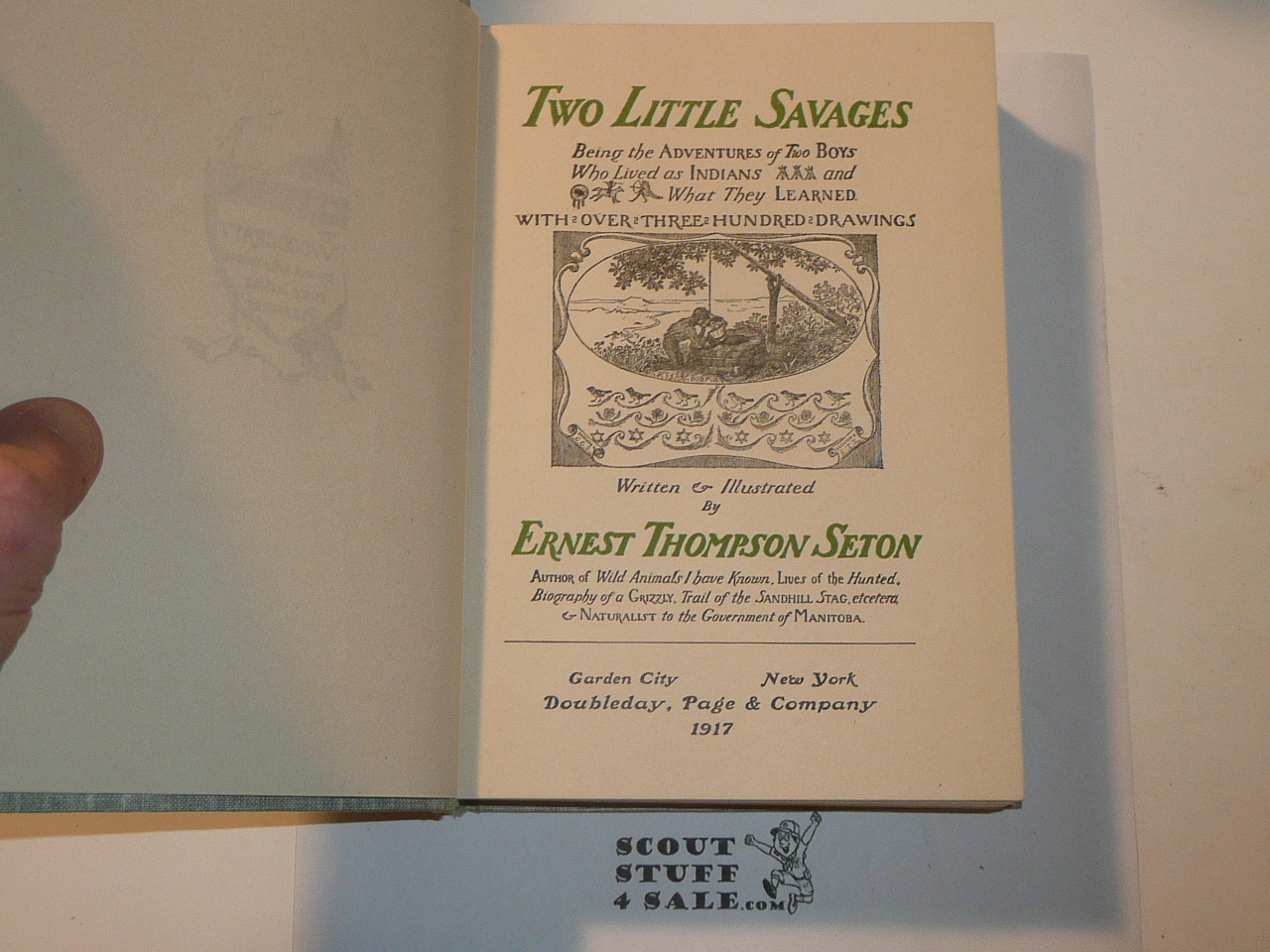1911 Two Little Savages, By Ernest Thompson Seton, 1917 Printing