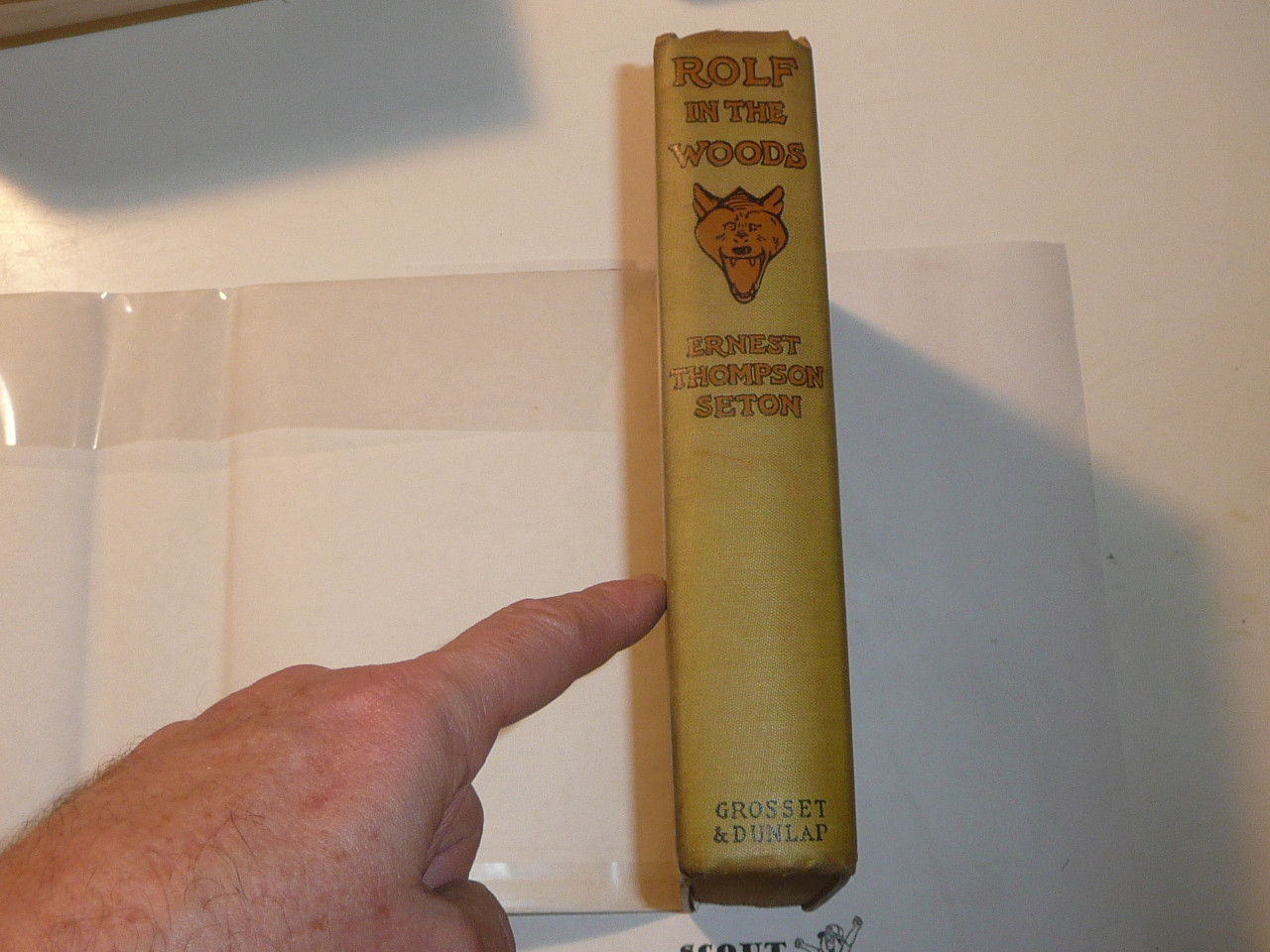 1911 Rolf in the Woods, By Ernest Thompson Seton, first printing, dedicated to the Boy Scouts of America with Dust Jacket #2