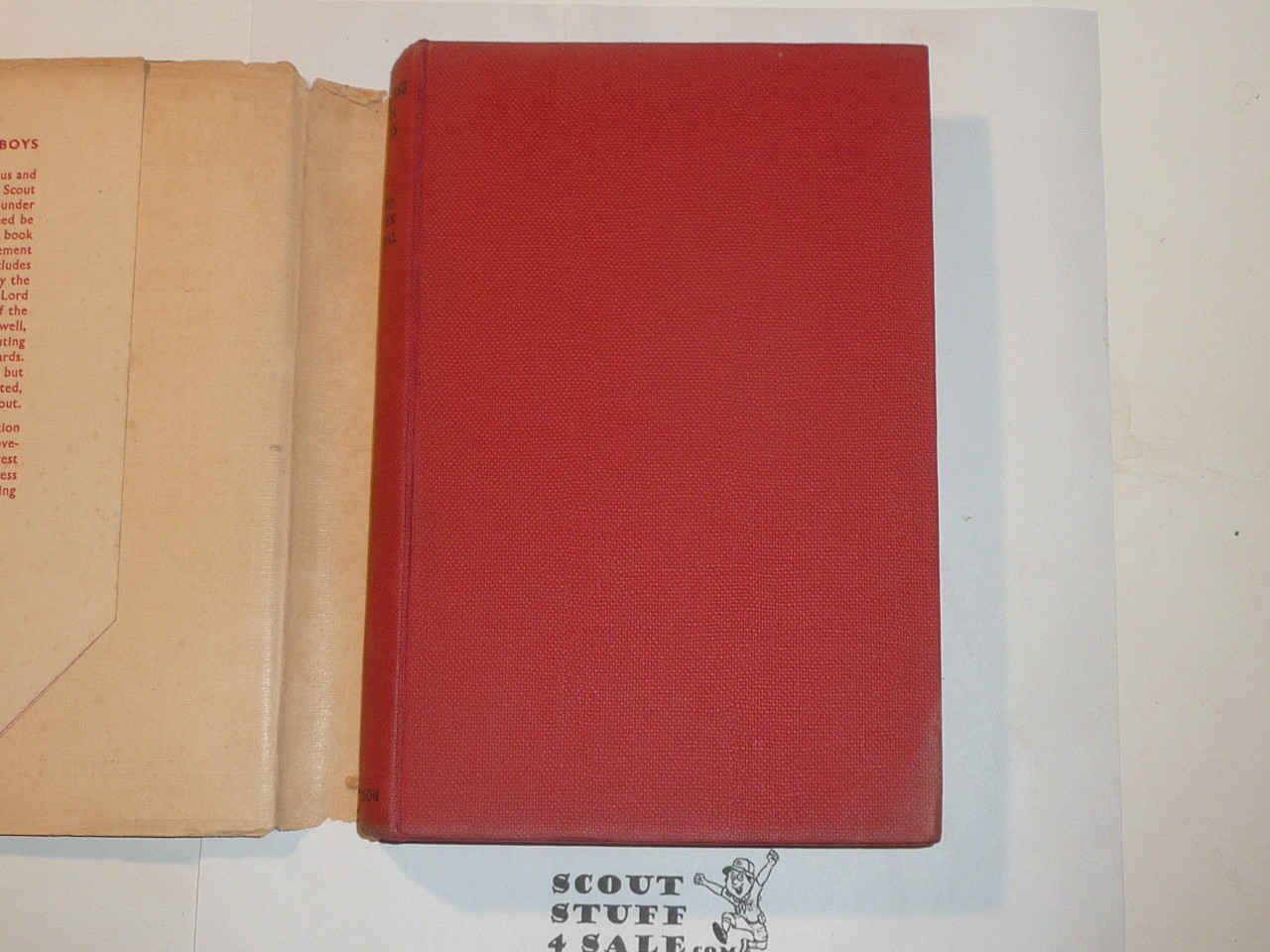 1955 Scouting for Boys, By Lord Baden-Powell, 29th printing 9-55 Hardbound with dust jacket