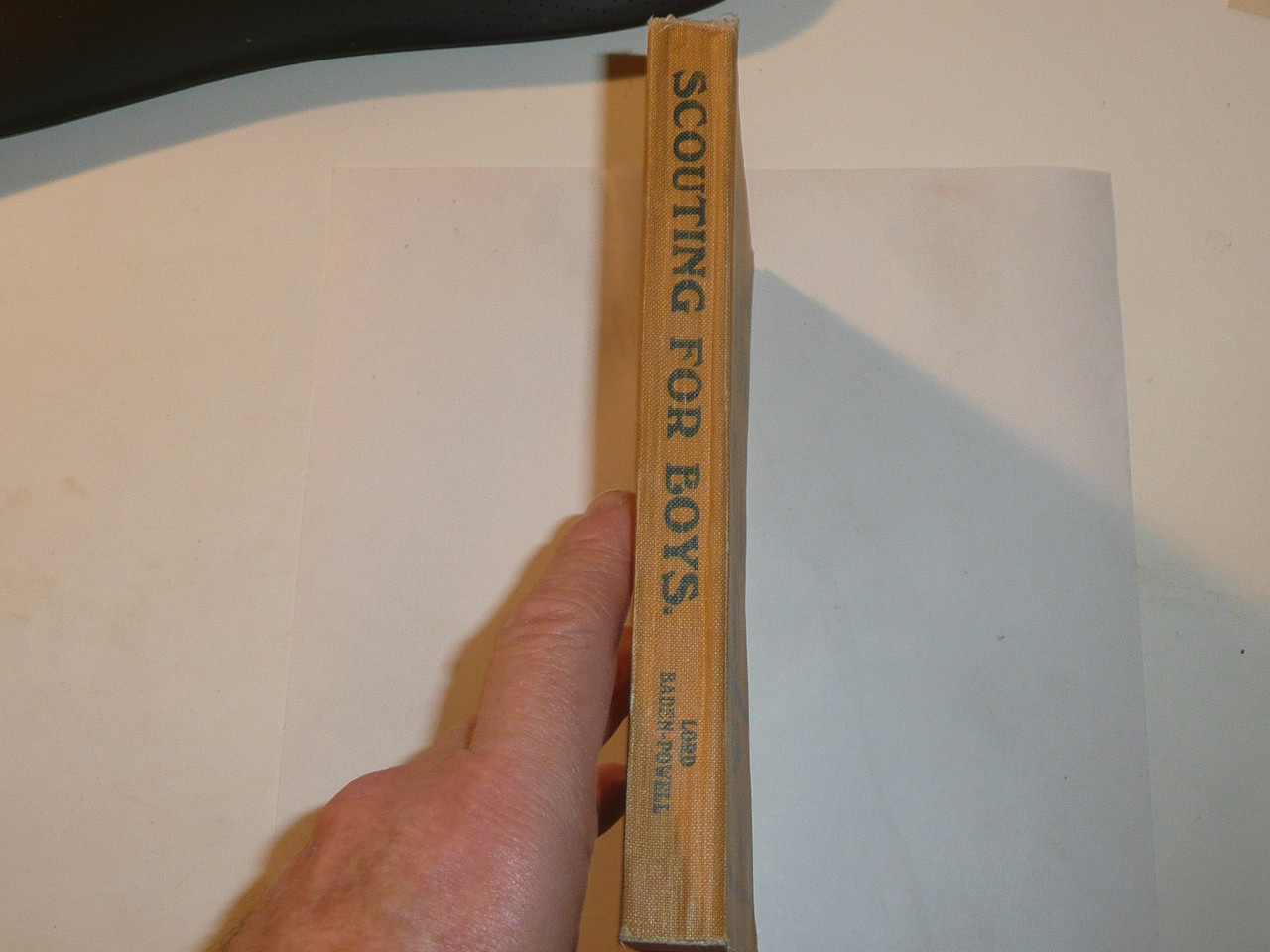 1932 Scouting for Boys, By Lord Baden-Powell, 3-32 Printing, Canvas Cover