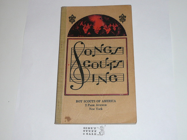 1941 Boy Scout Songbook, Songs Scouts Sing, 11-41 printing