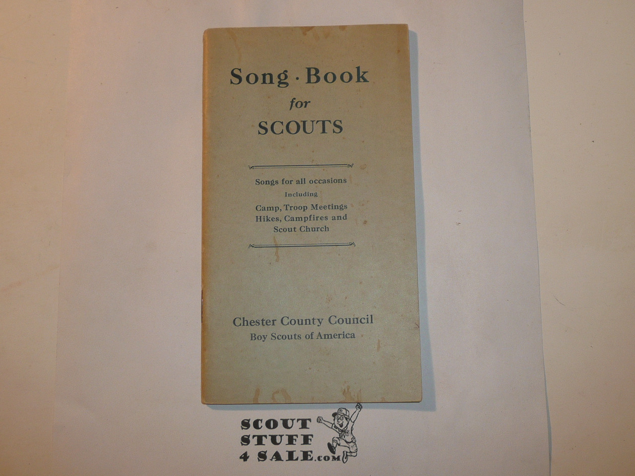1930's Chester County Council Boy Scout Songbook