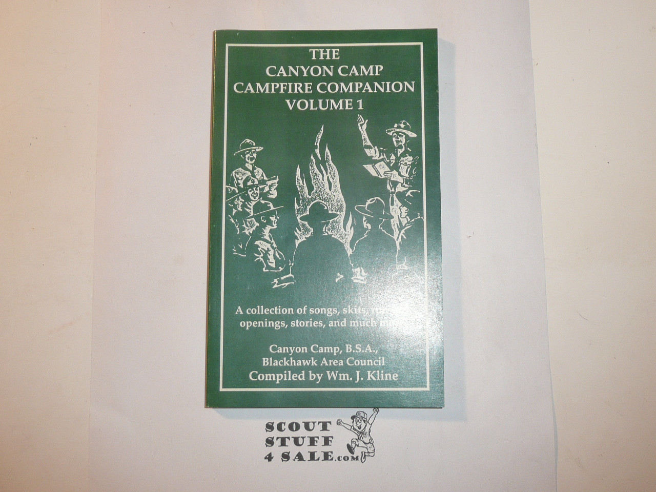 1993 Canyon Camp Campfire Companion Book, Volume 1, 4th printing, Blackhawk Area Council