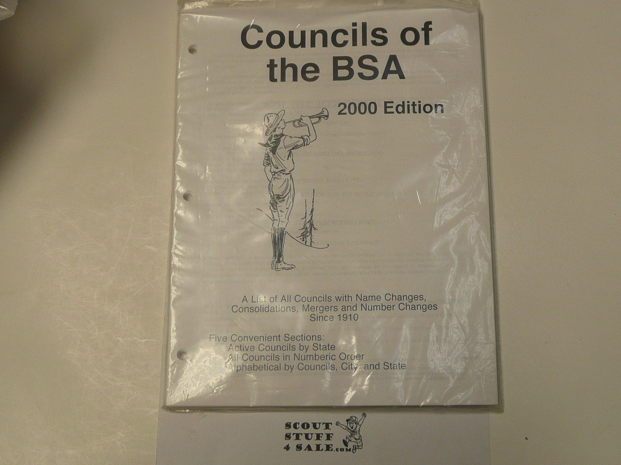 Councils of the BSA, 2000 Edition, 6th Edition, By Patrick Geary, 3-hole punched