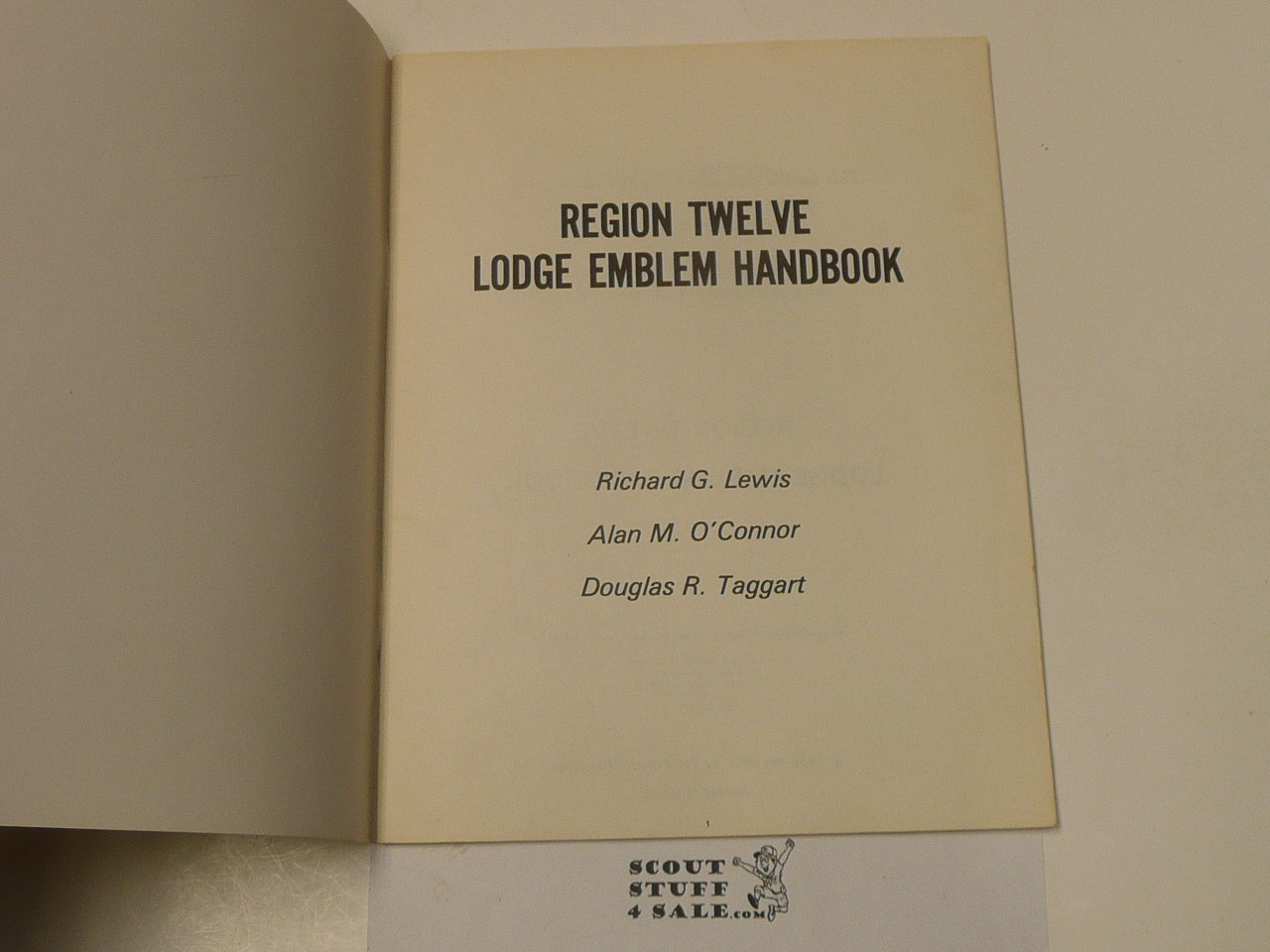 Region Twelve Lodge Emblem Handbook, By Lewis O'Connor and Taggart, 1973