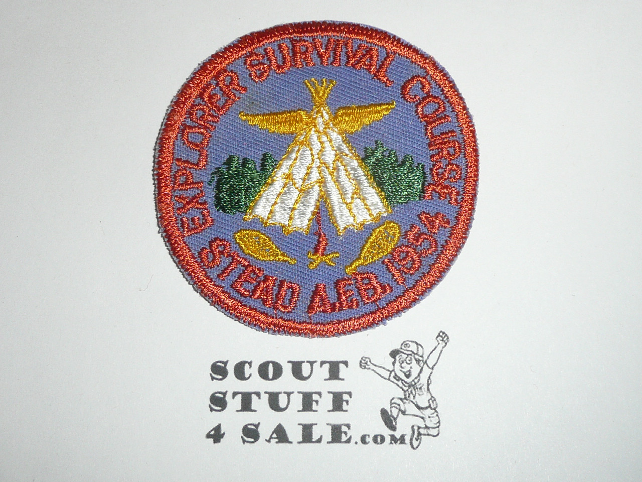 1954 Region Twelve (12) Explorer Survival Course Patch, Stead Air Force Base