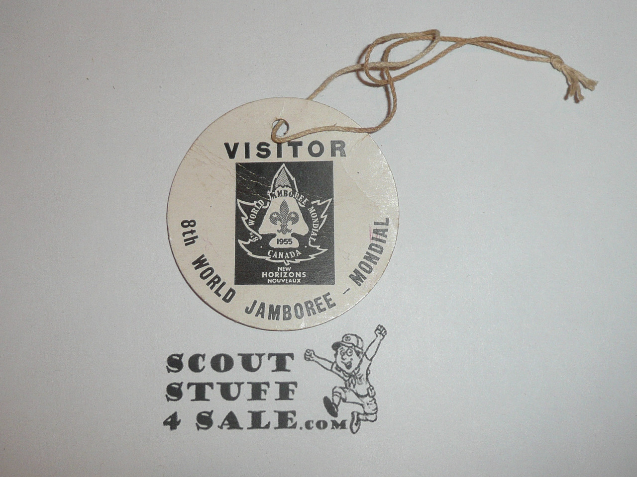 1955 World Jamboree Visitor Identification Tag - Boy Scout