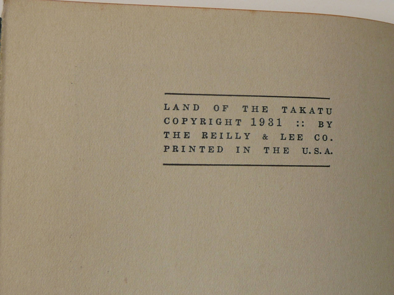 Land of Takatu, By Bob Becker, 1931 First Edition, Hardbound, Boy Scout Story Book