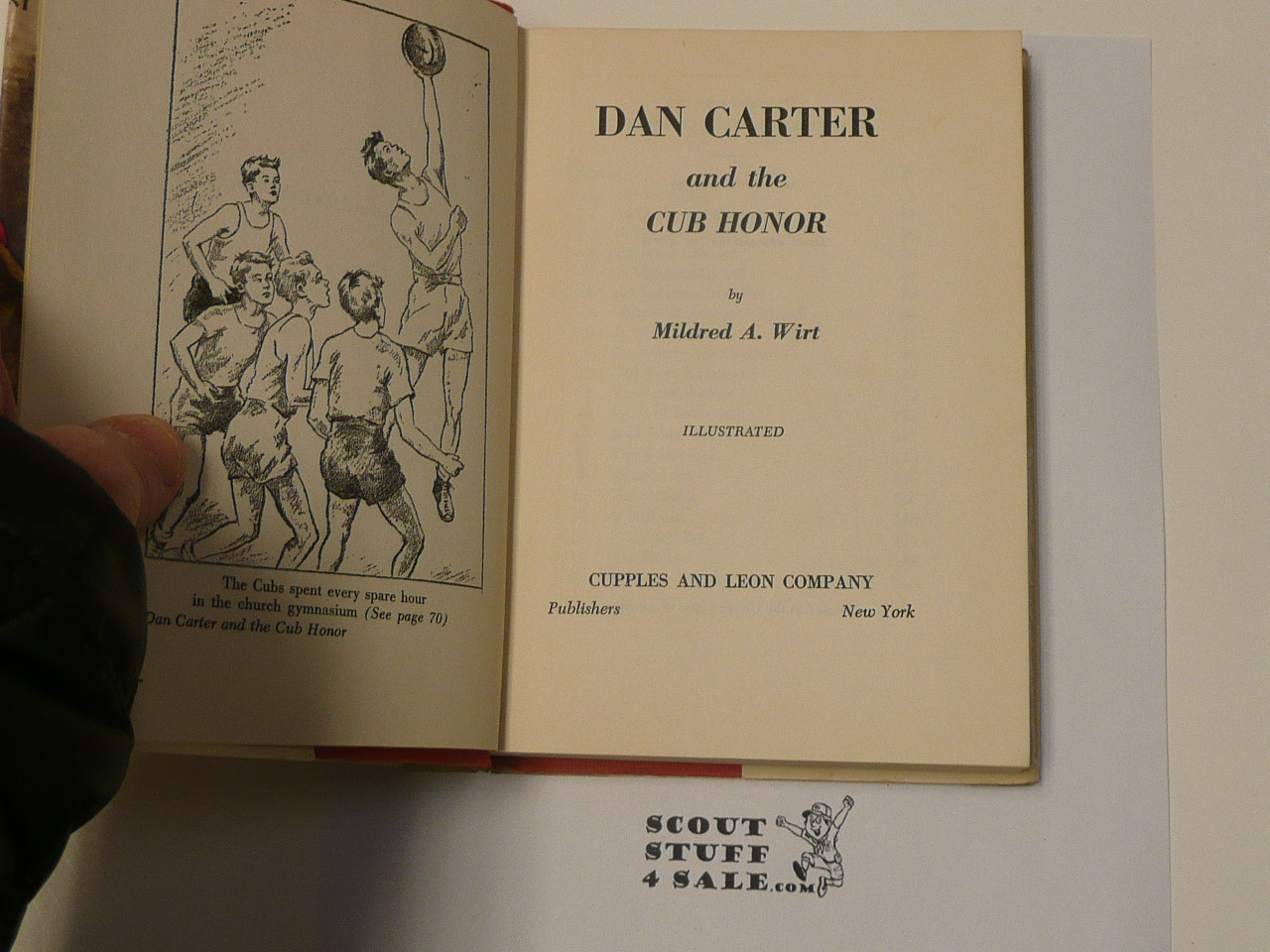 Dan Carter and the Cub Honor, By Mildred A. Wirt, 1953, Hardbound with Dust Jacket