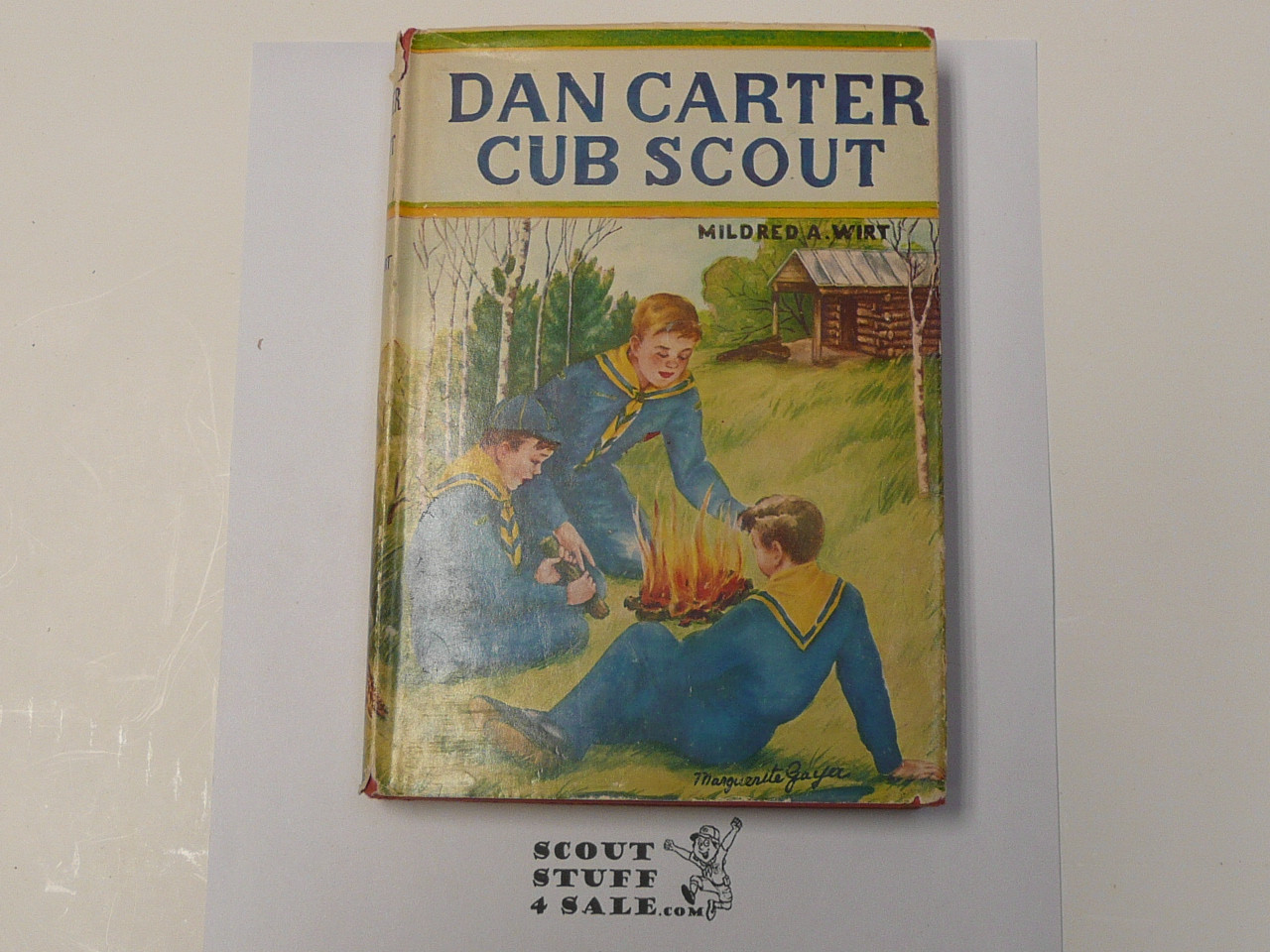 Dan Carter Cub Scout, By Mildred A. Wirt, 1949, Hardbound with Dust Jacket, Boy Scout Story Book