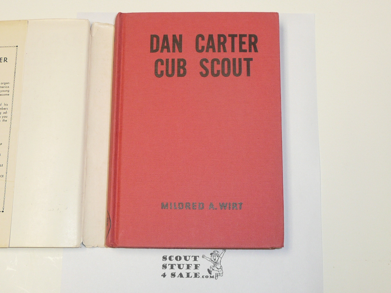 Dan Carter Cub Scout, By Mildred A. Wirt, 1949, Hardbound with Dust Jacket, Boy Scout Story Book