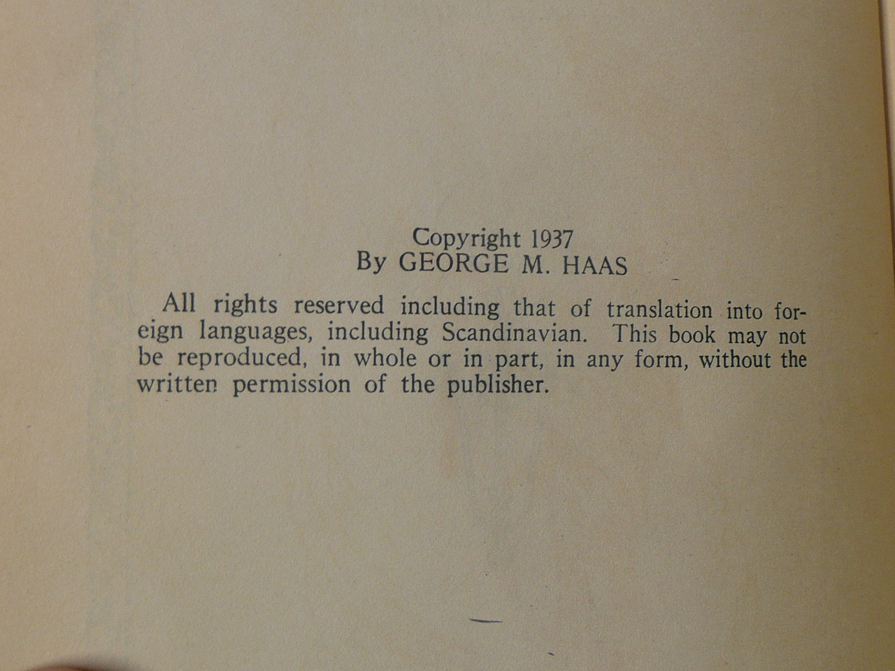 Daddy Wisdom Boy Scout Benefactor, By George M. Haas, 1937 First Edition, Hardbound, Biography of John Shelby Wisdom who donated the land for Camp Wisdom, Circle Ten Council, Has a Merry Christmas Bookplate from the Author