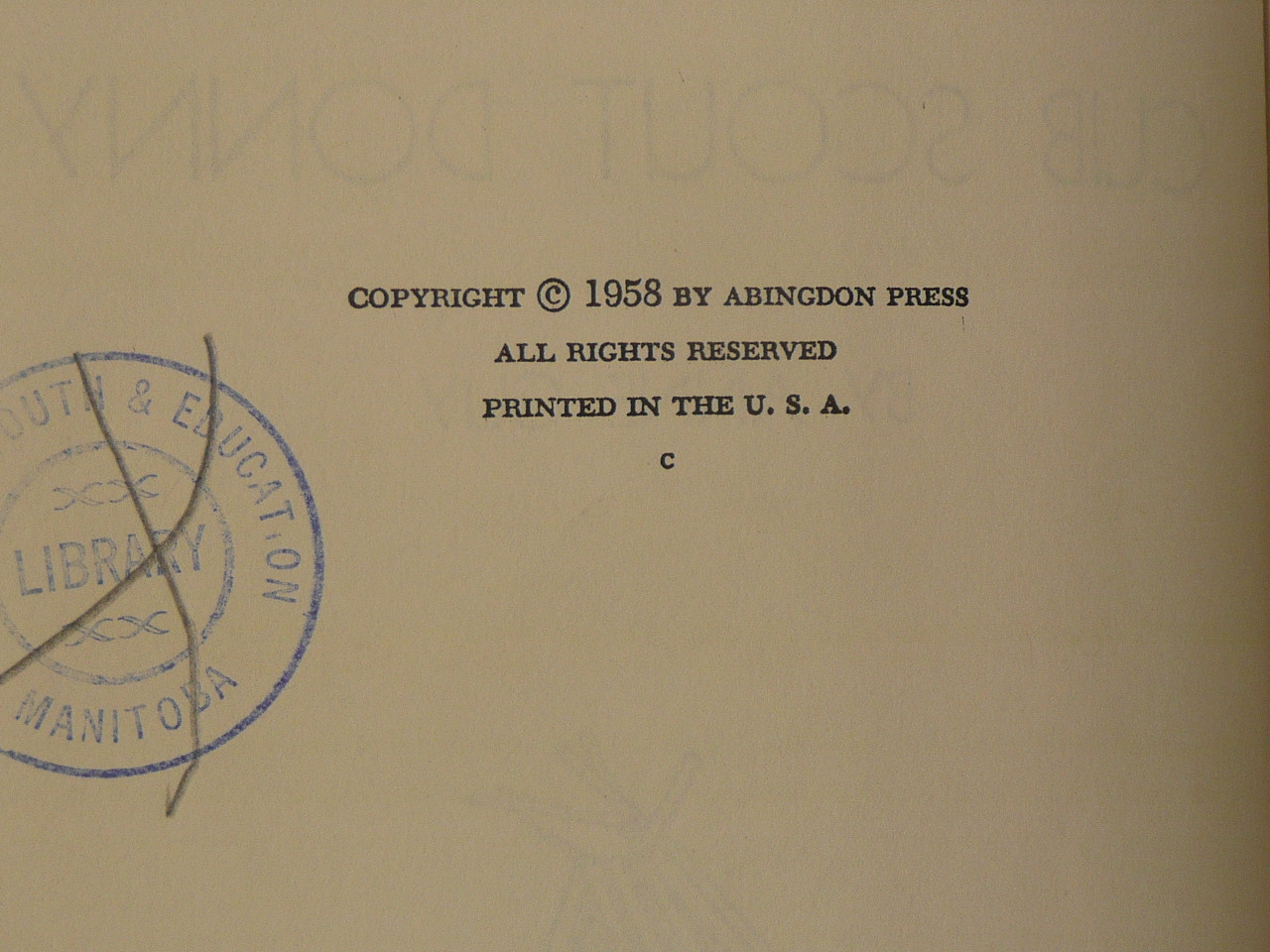 Cub Scout Donny, By Anne Guy, 1958, Hardbound with dust jacket, Former Library book, Boy Scout Story Book