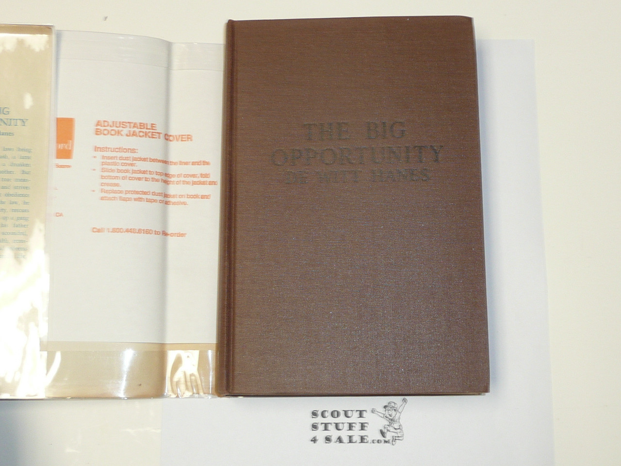 The Big Opportunity, By De Witt Hanes, 1934, Hardbound with dust jacket, Boy Scout Story Book