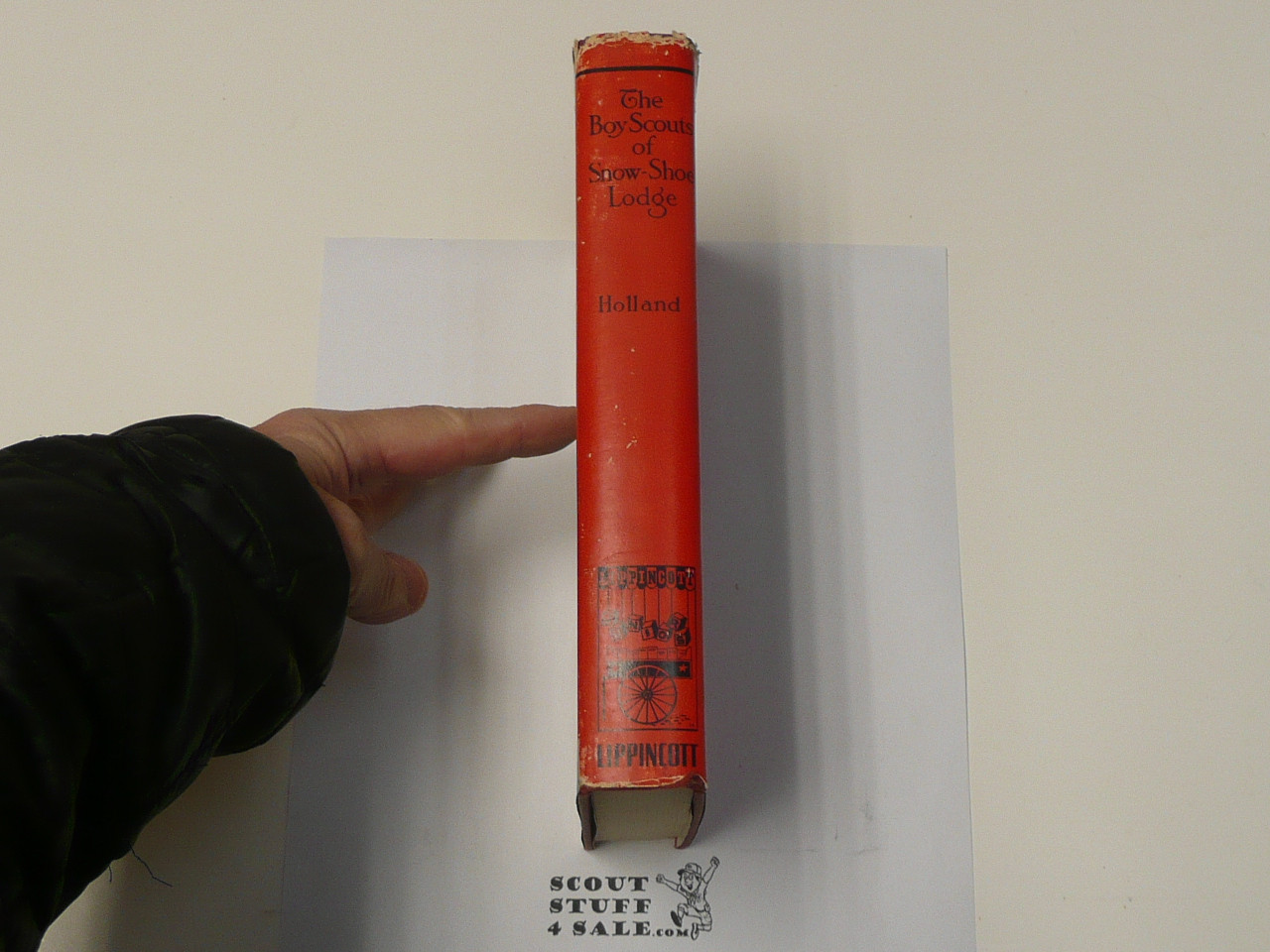 The Boy Scouts of Snow-Shoe Lodge, By Rupert Sargent Holland,  1915, Ninth Printing, Hardbound with dust jacket, Boy Scout Story Book