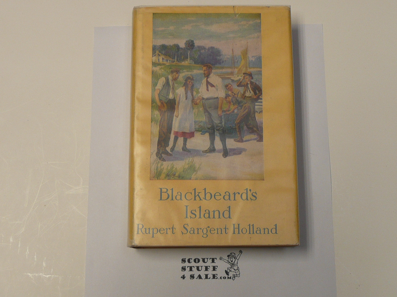 Blackbeard's Island The Adventures of Three Boy Scouts in the Sea Islands, By Rupert Sargent Holland,  1916, Ninth Printing, Hardbound with dust jacket, Boy Scout Story Book