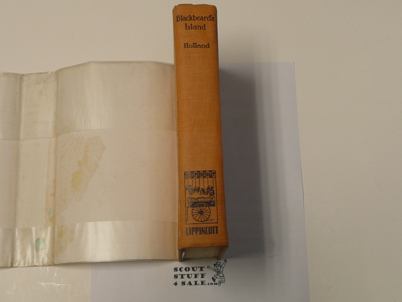 Blackbeard's Island The Adventures of Three Boy Scouts in the Sea Islands, By Rupert Sargent Holland,  1916, Ninth Printing, Hardbound with dust jacket, Boy Scout Story Book