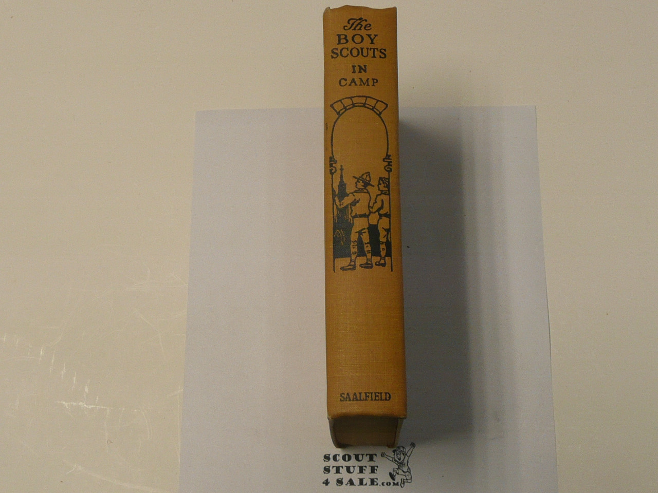The Boy Scouts in Camp, By George Durston, 1921, Boy Scout Story Book, brown cover