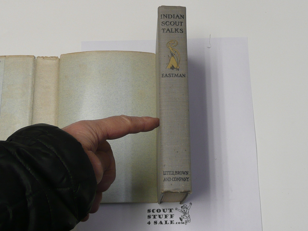 Indian Scout Talks: A Guide for Boy Scouts and Camp Fire Girls, By Charles A. Eastman, 1914, 1923 Printing, Hardbound with Dust Jacket