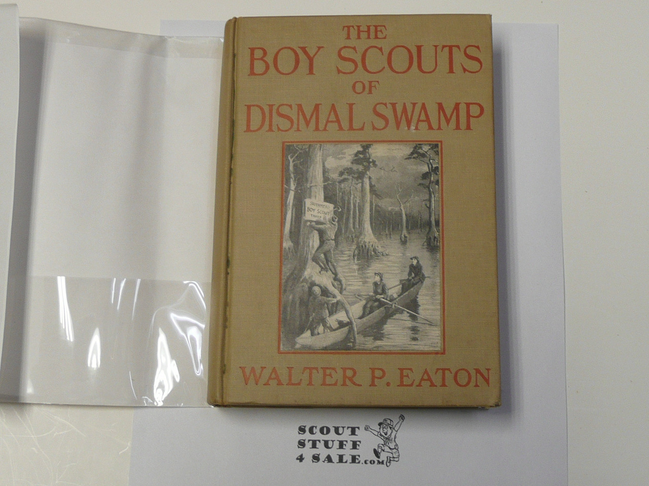 The Boy Scouts of the Dismal Swamp, By Walter Prichard Eaton, 1913 First Edition, Hardbound with Dust Jacket, Boy Scout Story Book