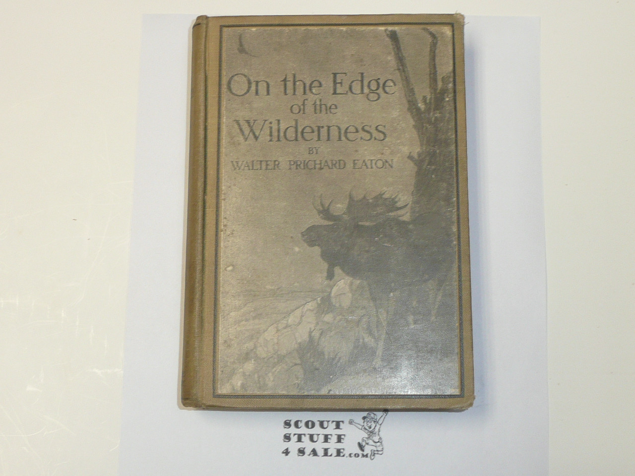 On The Edge of the Wilderness - Tales of Our Wild Animal Neighbors, By Walter Prichard Eaton, 1920 First Edition, Hardbound, Boy Scout Story Book