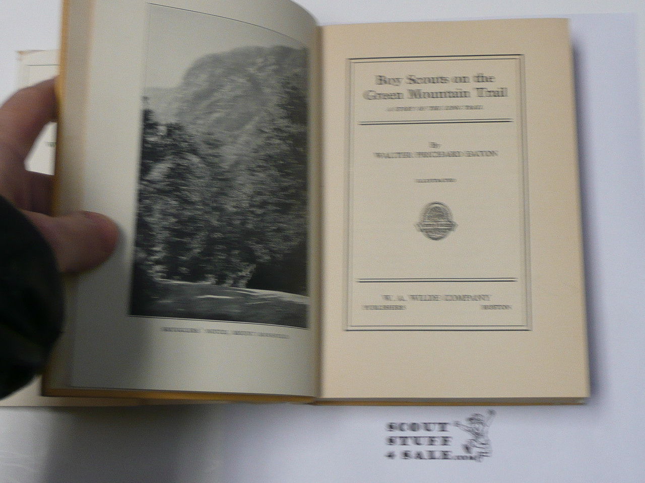 Boy Scouts on the Green Mountain Trail, By Walter Prichard Eaton, 1929 First Edition, Hardbound with Dust Jacket, Boy Scout Story Book