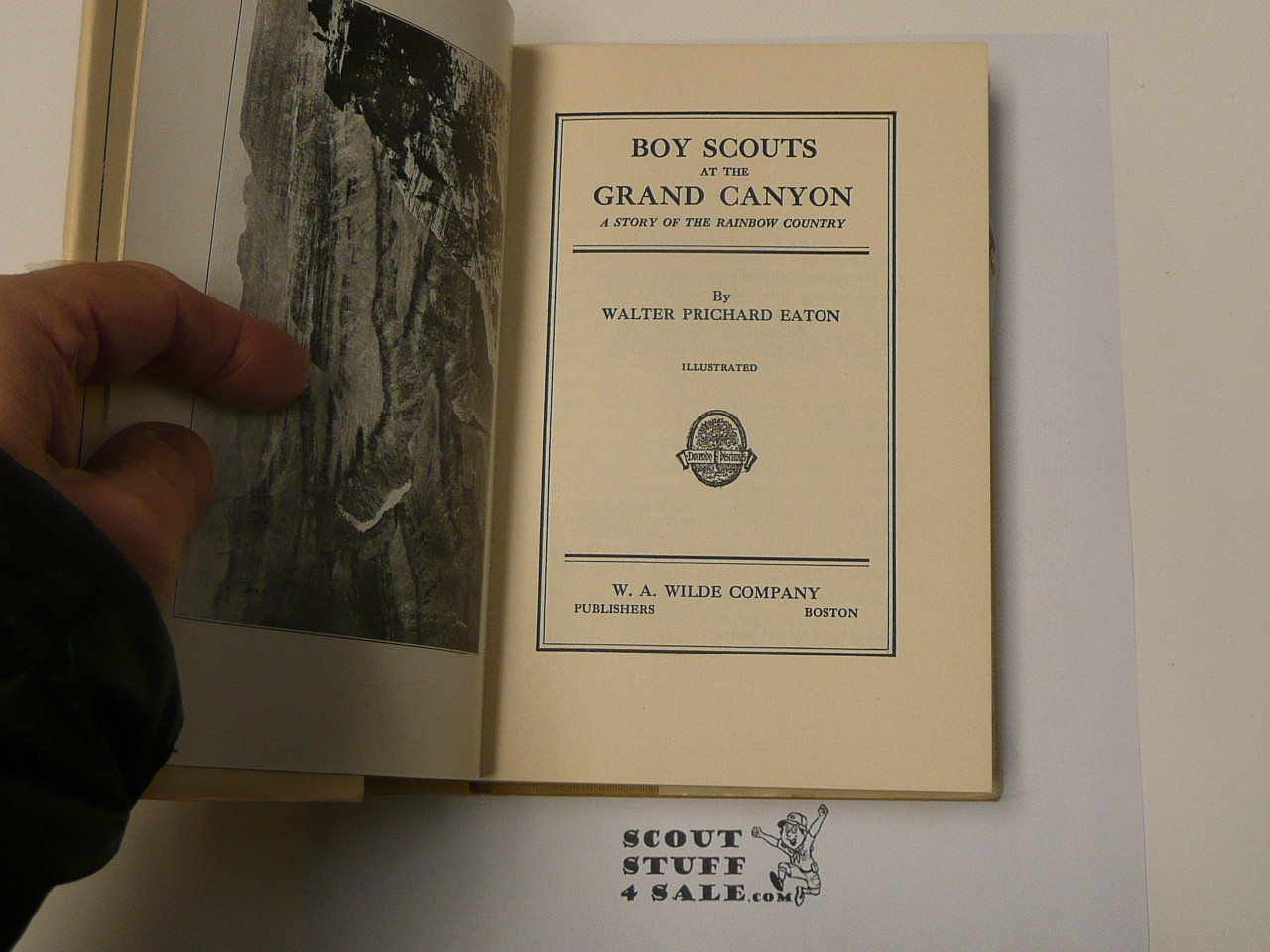 Boy Scouts at the Grand Canyon, By Walter Prichard Eaton, 1932 First Edition, Hardbound with Dust Jacket, Boy Scout Story Book