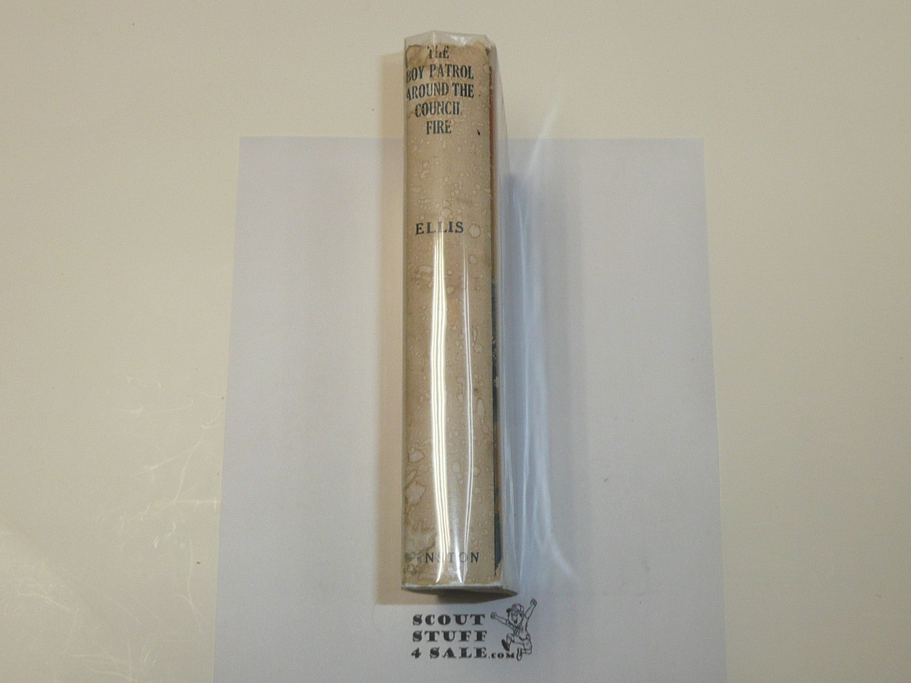 The Boy Patrol Around The Council Fire, By Edward S. Ellis,  1913 First Edition, Hardbound with dust jacket, Boy Scout Story Book, RARE