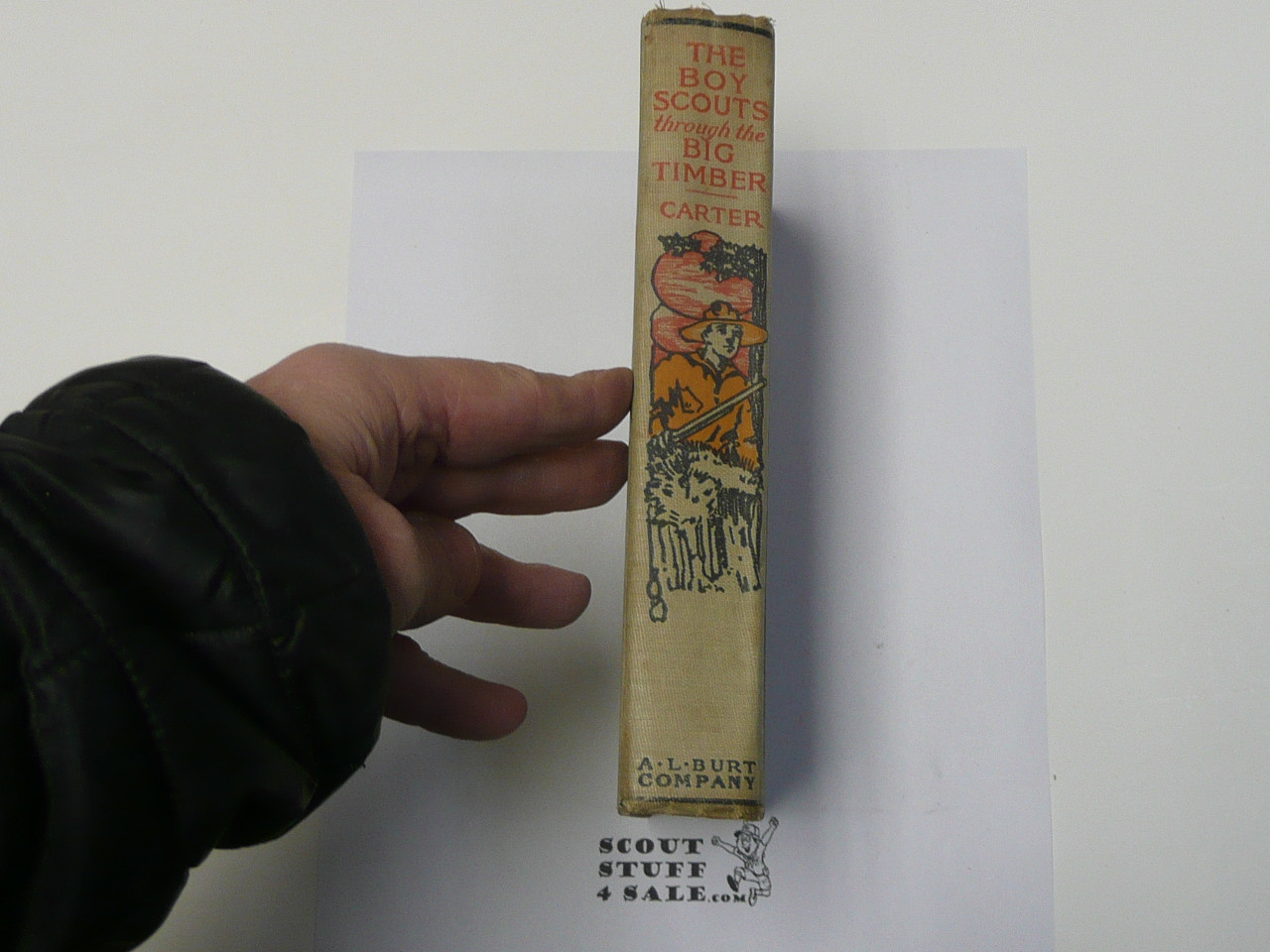 The Boy Scouts Through the Big Timber, by Herbert Carter, 1913 First Edition, Hardbound, Boy Scout Story Book