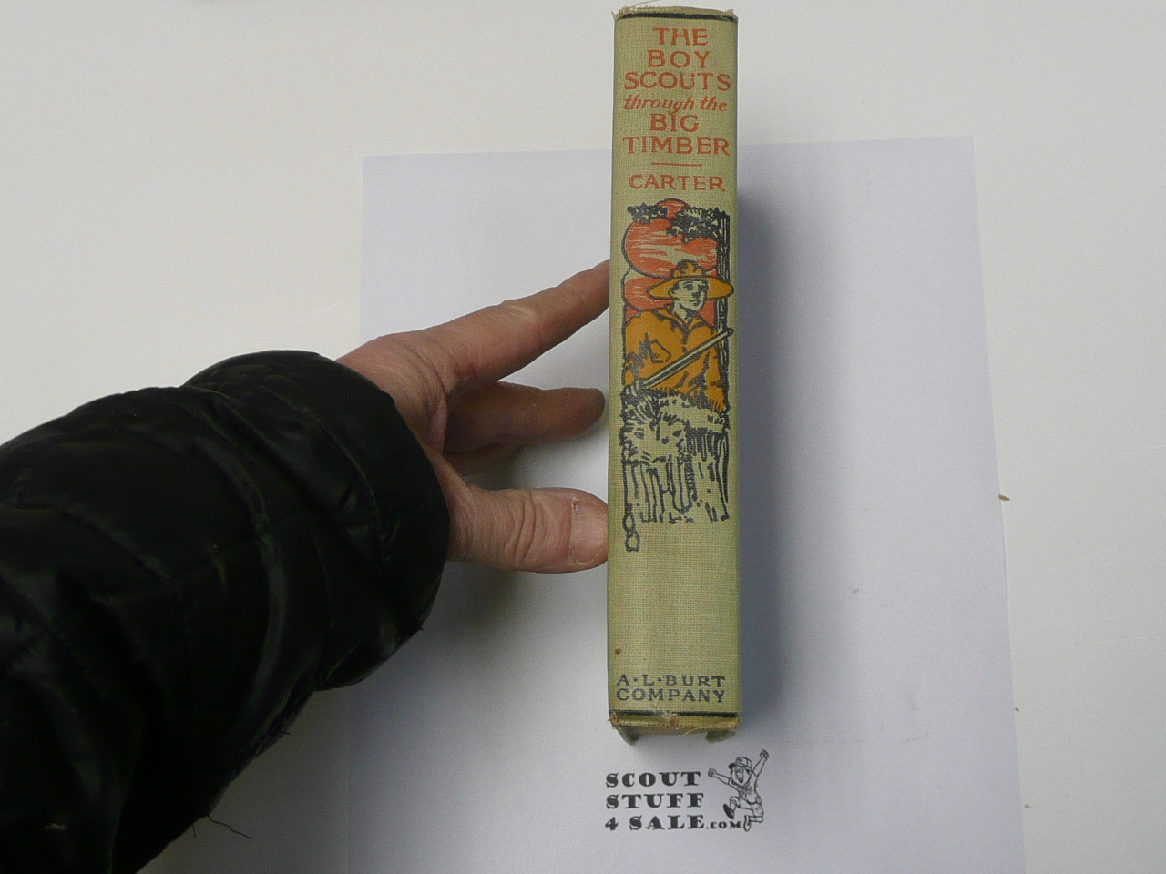 The Boy Scouts Through the Big Timber, by Herbert Carter, 1913 First Edition, Hardbound, Boy Scout Story Book #2