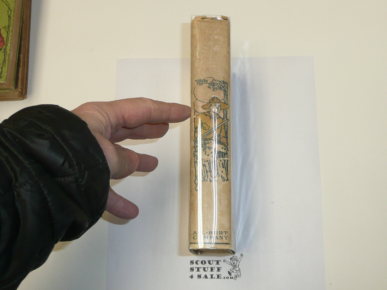 The Boy Scouts Through the Big Timber, by Herbert Carter, 1913 First Edition, Hardbound with dust jacket, Boy Scout Story Book