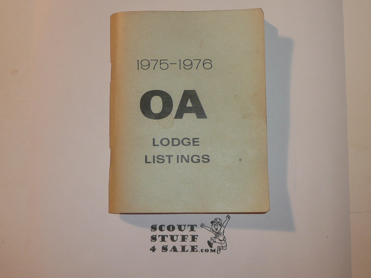 1975-76 OA (Order of the Arrow) Lodge Listing Book
