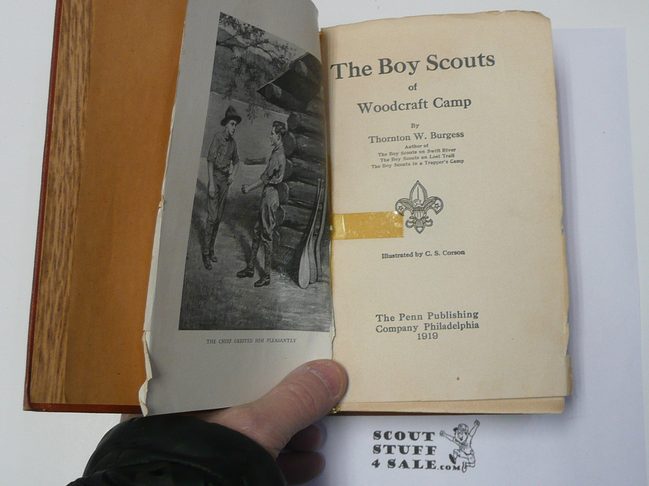 The Boy Scouts of Woodcraft Camp, By Thorton W. Burgess, 1919, Boy Scout Story Book