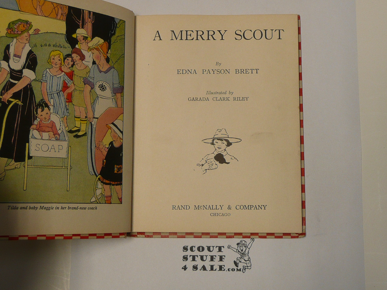 A Merry Scout and Other Stories, by Edna Payson Brett, 1937, Hardbound, Boy Scout Story Book