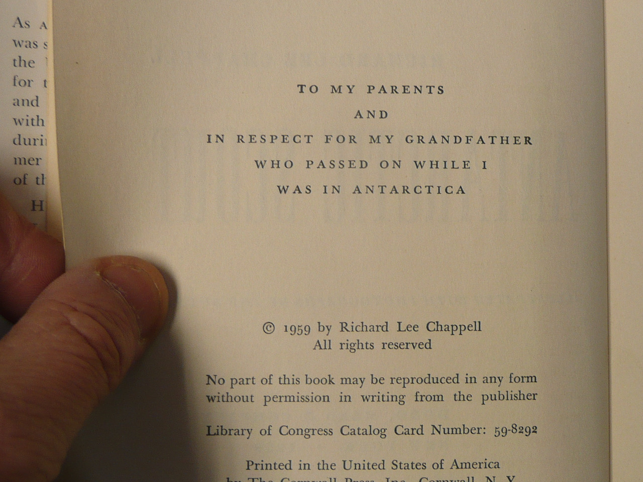 Antarctic Scout, By Richard Lee Chappel, 1959 First Edition, Hardbound with Dust Jacket, Boy Scout Story Book