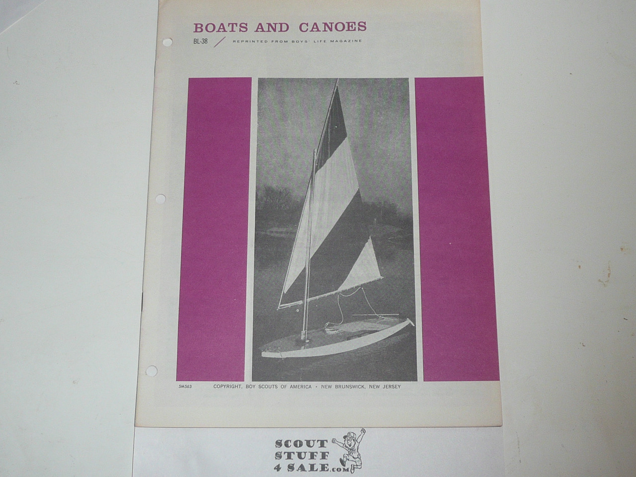 Boats and Canoes Boys' Life Reprint #BL-38, 1960's Printing