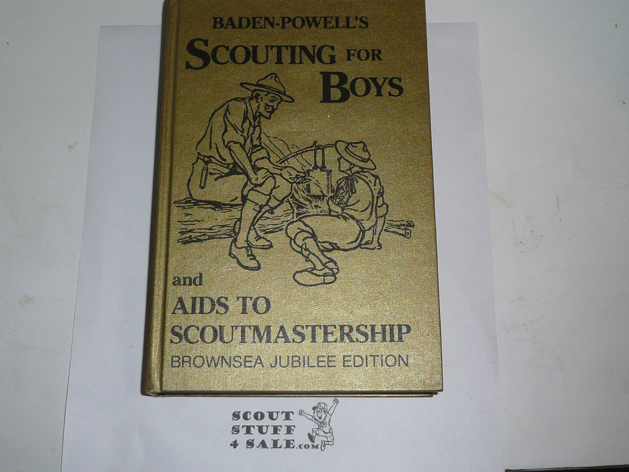 Scouting for Boys AND Aids to Scoutmastership, By Robert Baden-Powell, Brownsea Jubilee Edition, Hardbound, MINT, 1982 by the BSA